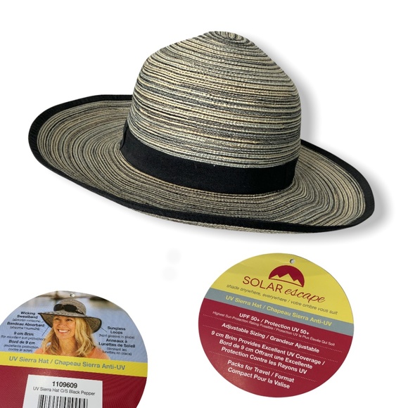 Solar Escape Accessories - SOLAR ESCAPE UV Sierra Hat Adjustable For Fit One Size Fits All